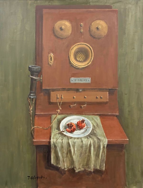 第74回 光陽展　委員 小田柿 寿郎（ｵﾀﾞｶﾞｷ ﾄｼﾛｳ）過ぎた日々　(油）F80